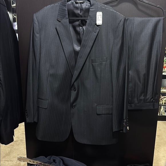 Jos. A. Bank Navy Pinstripe Classic Suit with Notched Lapels